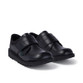 Kickers Kick Lo Leather Junior School Shoes Black top view
