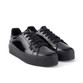 Kickers Tovni Stack Patent Leather Womens Shoes Black top view