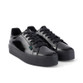 Kickers Tovni Stack Patent Leather Womens Shoes Black top view