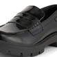 Kickers Kori Loafer Leather Womens Shoes Black side view detail