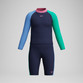 Speedo Long Sleeve Colorblock Rash Guard & Jammer Set