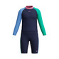 Speedo Long Sleeve Colorblock Rash Guard & Jammer Set