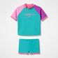 Speedo Junior Unisex Short Sleeves Rash Guard Set Tur