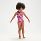 Speedo Girls Learn to Swim Printed Frill Thinstrap