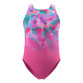 Speedo Girls Printed Pulseback Swimsuit Pink
