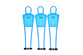 PrecisionPLAY Mini Mannequins (set of 3)