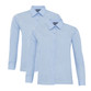 Boys Twin Pack Long Sleeve School Shirt (Banner) (911350)