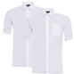 Boys Twin Pack Short Sleeve School Shirt (Banner) (911351)