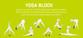 Urban Fitness Marbled Yoga Block