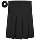 Lycra Pleated School Skirt Long Length (Zeco) (GS3021Long) Black