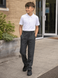 Boys School Uniform Trouser Full Elastic Pull up