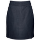 S-Cut Straight Skirt (Banner) in Navy