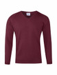 50/50 V-Neck School Jumper (Banner) in Maroon