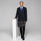 Girls Designer Fitted Blazer (Banner) in Navy