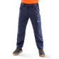 Black slim fit stretch work trousers with thigh pockets, ruler pocket and articulated knees