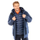 Black 3-in-1 ripstop work jacket with hood, front patch pockets and zip through collar