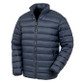 Black 3-in-1 ripstop work jacket with hood, front patch pockets and zip through collar