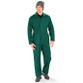 Black zip front overalls with storm flap, chest zip pocket and hip pockets