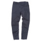 Black slim fit stretch work chino trousers with cargo front pocket and belt loops