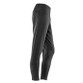 Black mens slim fit joggers with drawcord waist, zipped ankles and grey inner trim