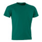 Black quick dry performance t shirt with crew neck and top stitched shoulders