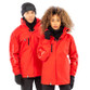 Navy 3 in 1 work jacket with hood, reflective sleeve detail and softshell inner jacket
