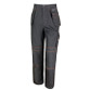 Black lightweight work trousers with removable holster pockets, cargo pocket and knee pad pockets