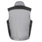 Two-tone lightweight sleeveless work gilet with bellowed pockets and a studded zip storm flap