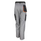 Two-tone lightweight cargo work trousers with thigh pockets and orange reflective pull tabs
