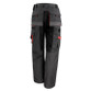 Two-tone technical work trousers with knee pad pockets, zipped cargo pocket and contrast panels