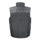 Black padded work bodywarmer with zip-through collar, patch pockets and a zipped chest pocket
