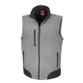 Result softshell bodywarmer with zip-through collar, zipped chest pocket and contrast trims