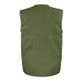 Multi pocket polycotton work waistcoat with bellowed chest pockets, D-ring and zip front