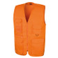 Multi pocket polycotton work waistcoat with bellowed chest pockets, D-ring and zip front