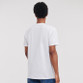 Plain crew neck cotton t-shirt with short sleeves and rib collar, shown from the front