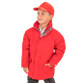 Child's navy waterproof winter parka with hood in the collar, fleece lined pockets and reflective tape