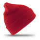Child's navy plain knitted woolly hat with a deep turn up cuff