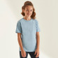 Children's plain royal blue sports t-shirt with crew neck