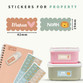 Easy2Name wave name stickers size: 42 x 19 mm with a wavy edge, shown on lunch boxes