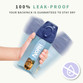 Leak-proof 450 ml kids water bottle with the name Noah and a lion picture, safe to carry in a school bag