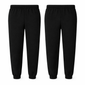 Twin pack black school jogging bottoms for kids with elasticated waistband and cuffed ankles for everyday school wear
