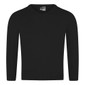 Knitted V-Neck Jumper (Zeco) (KJ3114) Black