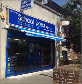 street view of School Wear United storefront