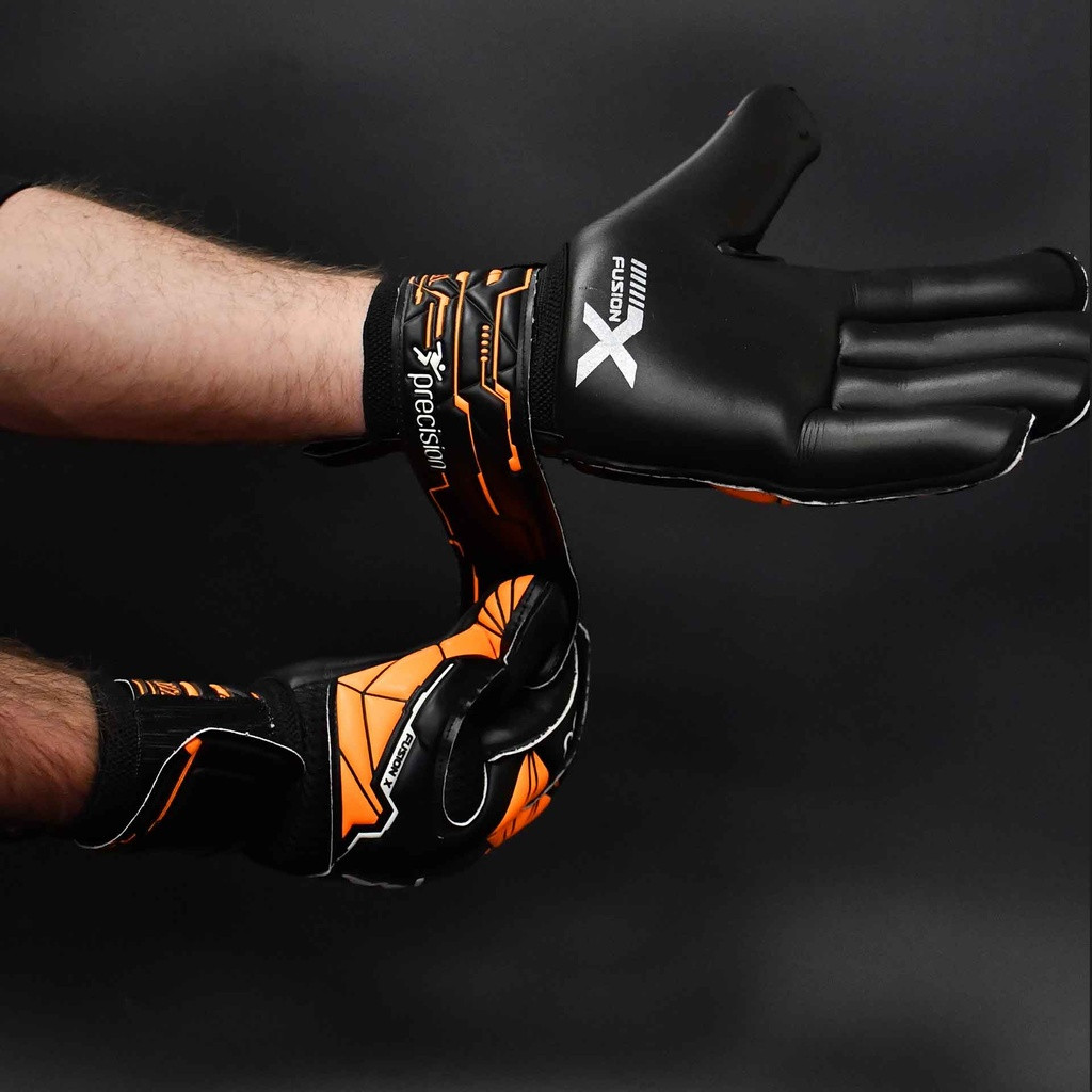 Precision Junior Fusion X Roll Finger Protect GK Gloves