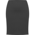 Designer Straight Skirt (Banner) Steel Grey Front