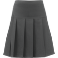 Senior Panel Full Pleated Skirt (Banner) Grey
