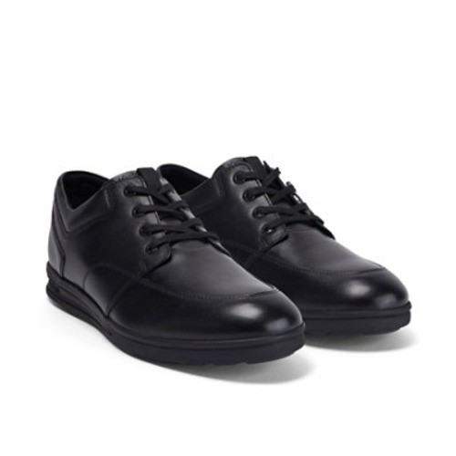 Kickers Troiko Lace Leather Adult Mens School Shoes Black top view