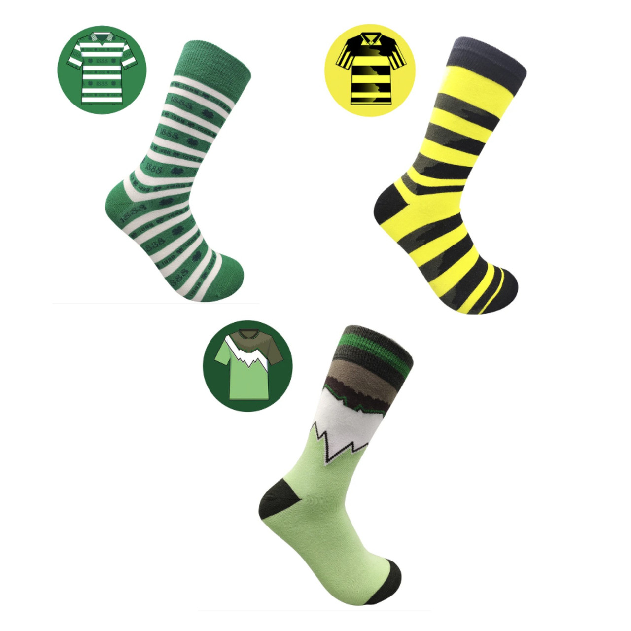 SicSock Retro Football Shirt Socks Gift Box
