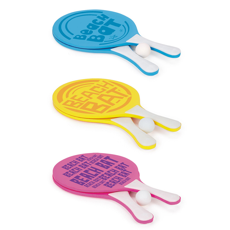 Toyrific Wooden Paddle Bat Set (Assorted)