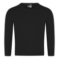 Knitted V-Neck Jumper (Zeco) (KJ3114) Black